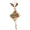 13" Brown Plush Ballerina Bunny Hanging Easter Décor